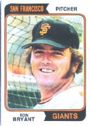 1974 Topps Baseball Cards      104     Ron Bryant